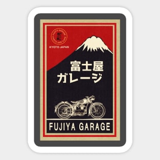 Vintage Japanese Moto Garage Sticker